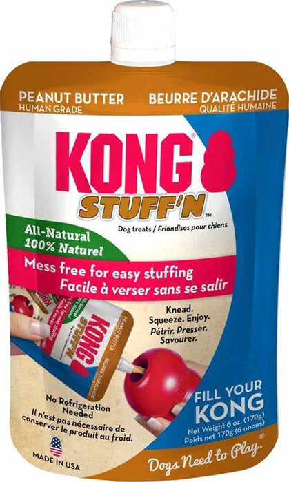 KONG STUFF'N ALL-NATURAL PEANUT BUTTER 170G POUCH