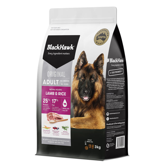 BLACK HAWK DOG LAMB RICE