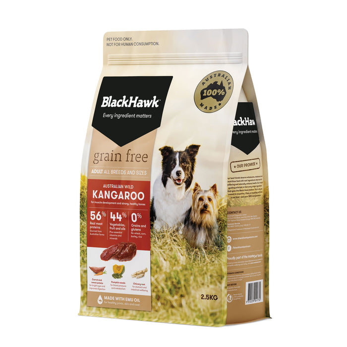 BLACK HAWK DOG GRAIN FREE KANGAROO