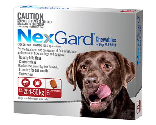 NEXGARD CHEWABLES - 6 CHEWS