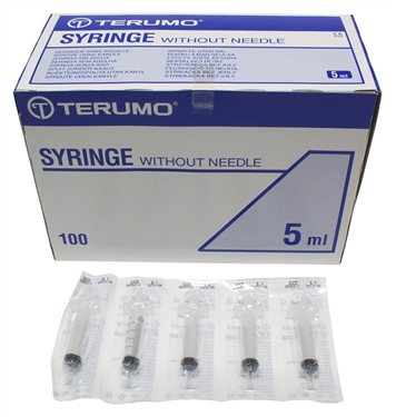 TERUMO SYRINGE LUER SLIP WITHOUT NEEDLE 5ML