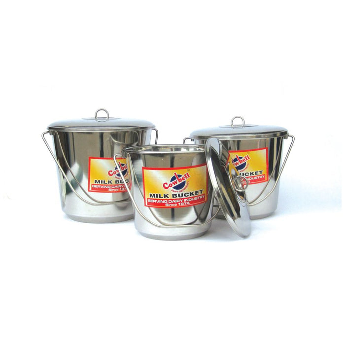 Bucket Stainless Cowbell w Lid
