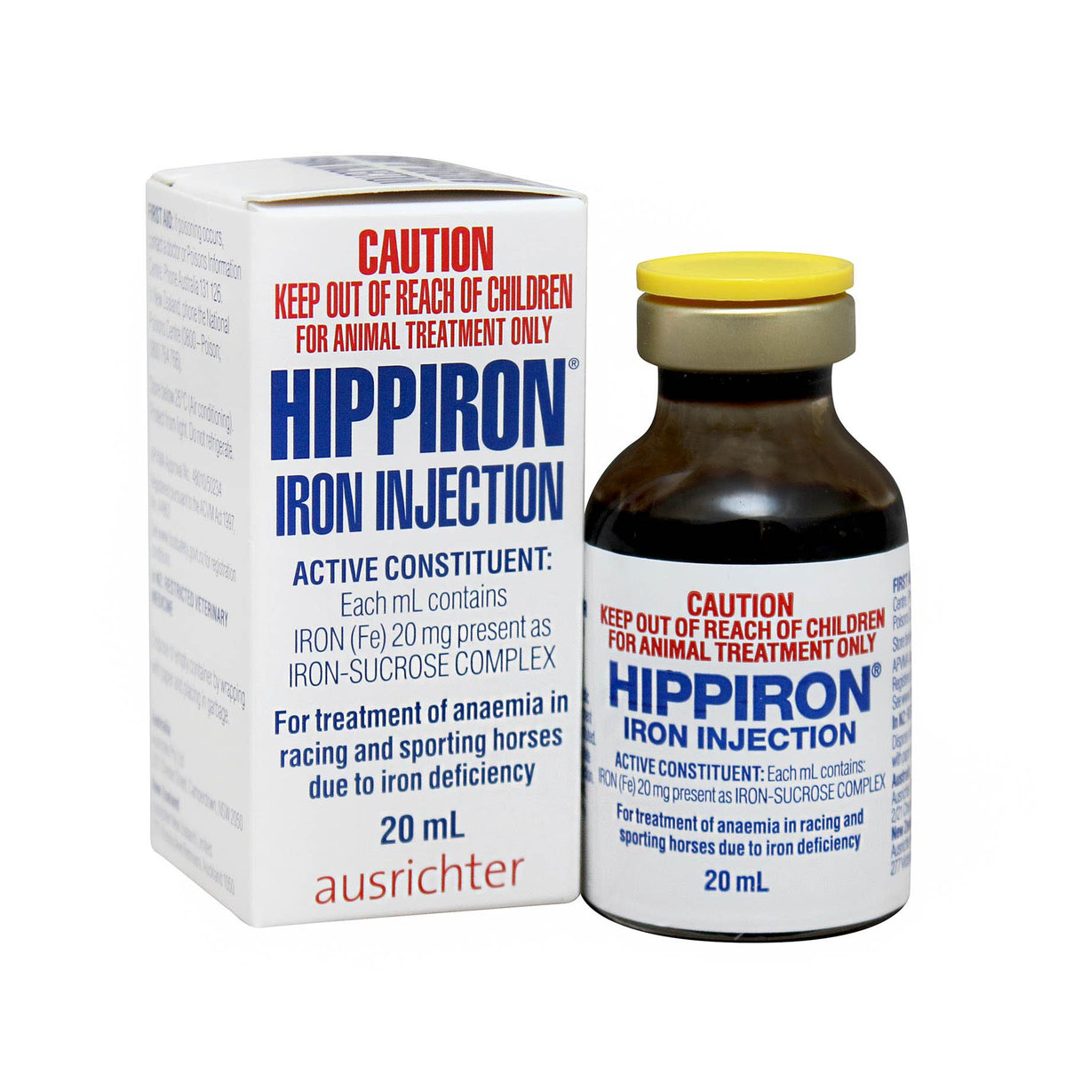 HIPPIRON IRON INJECTIONS FOR HORSES 20ML — EquinePlus Supplies