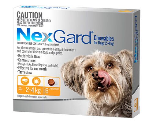 NEXGARD CHEWABLES - 6 CHEWS