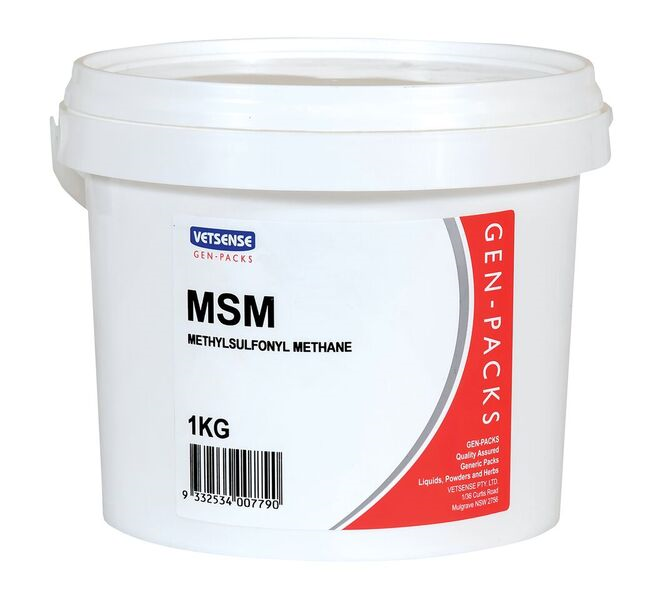 VETSENSE MSM POWDER 1KG — EquinePlus Supplies